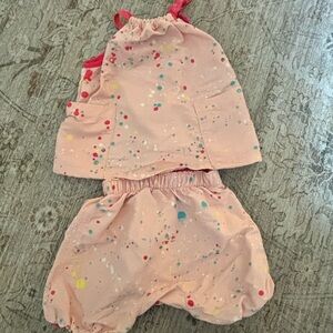 Patagonia Pink Speckled Diaper Cover Set